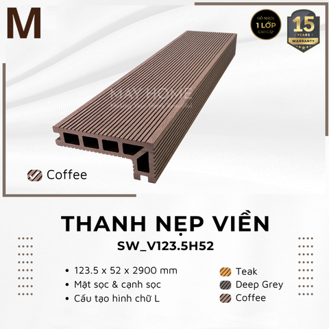 Thanh sàn bo góc gỗ nhựa Southwood SW_123.5H52