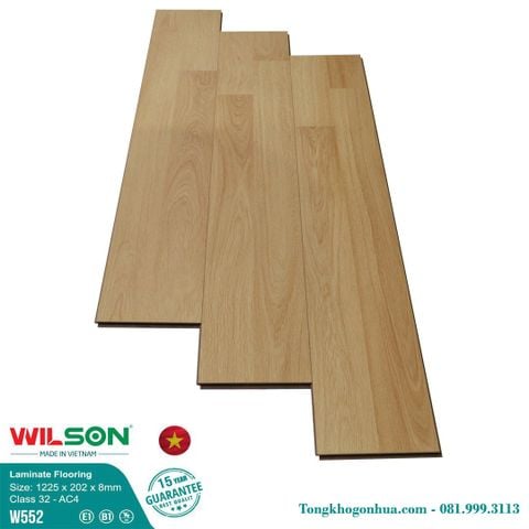 Sàn gỗ công nghiệp WILSON 8mm bản lớn