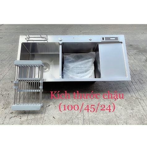 Chậu rửa bát có bàn có cài dao 1000x45