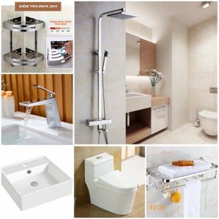 Combo trọn bộ phòng tắm cao cấp CB10