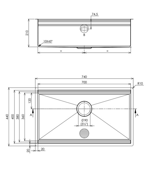 Chậu rửa bát 1 hố STEP NT651T
