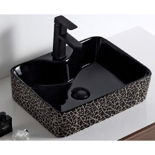 Chậu lavabo rửa mặt mặt đen hàn quốc 324K