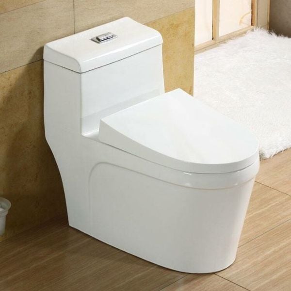 Bệt vệ sinh liền khối LK-8339 sứ trắng – Xả xoáy mạnh, tiết kiệm nước