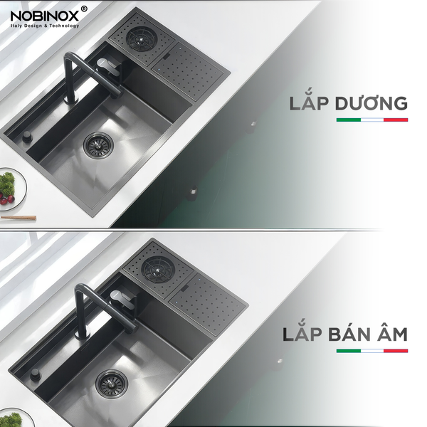 Chậu rửa bát 1 hố lumia NJ510B