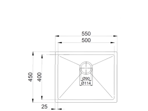 Chậu rửa bát 1 hố Paul Schmitt PA5545-U
