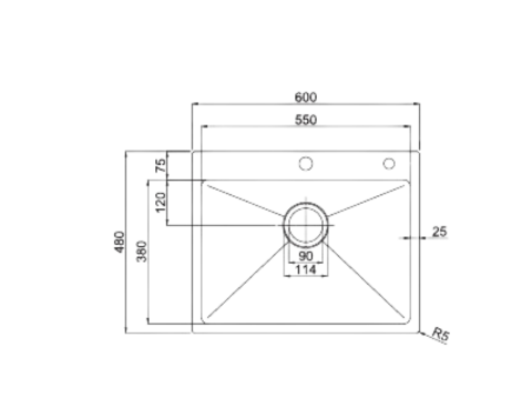 Chậu rửa bát 1 hố Paul Schmitt PA6048-T