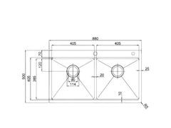 Chậu rửa bát 2 hố Paul Schmitt PA8850-TD