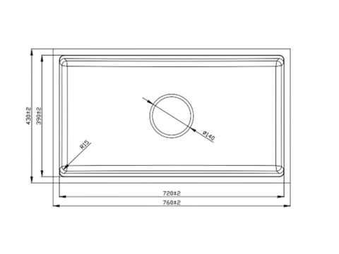 Chậu rửa bát 1 hố Paul Schmitt PAM7643-UDE