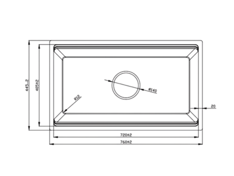 Chậu rửa bát 1 hố Paul Schmitt PAM7645-UDDE