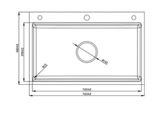 Chậu rửa bát 1 hố Paul Schmitt PAM7648-TDE