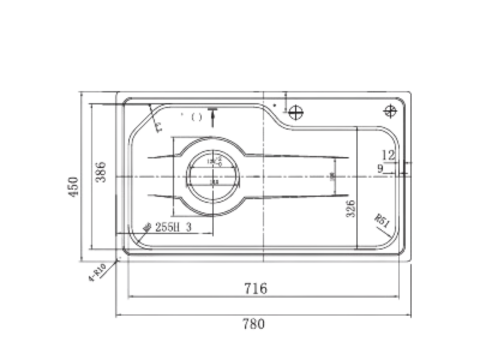 Chậu rửa bát 1 hố Paul Schmitt PAM7845-TE