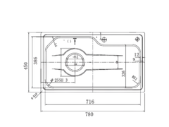 Chậu rửa bát 1 hố Paul Schmitt PAM7845-TE