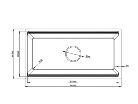 Chậu rửa bát 1 hố Paul Schmitt PAM8645-UDDE