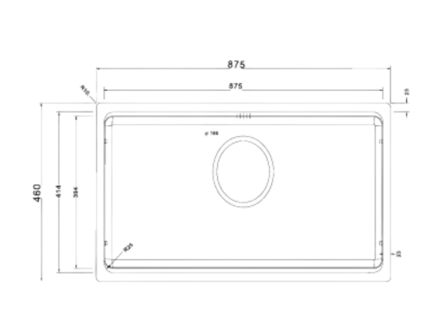 Chậu rửa bát 1 hố PAM8746-UM