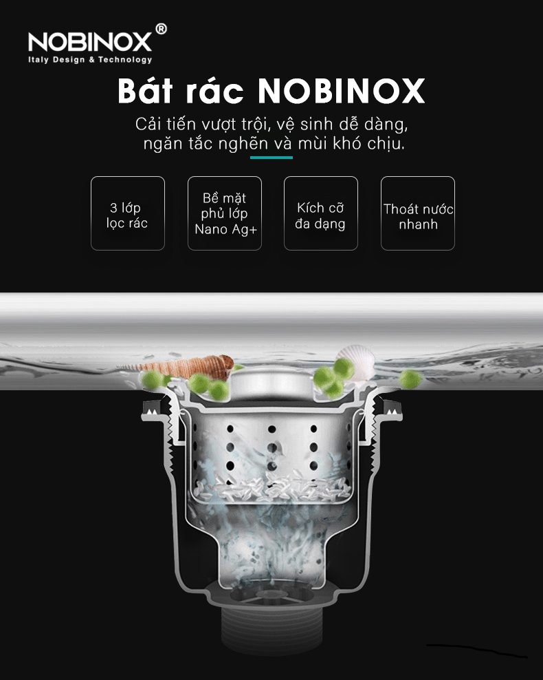 Chậu rửa bát 2 hố  Liken NL785
