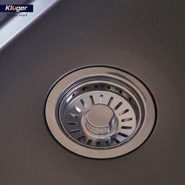 Chậu rửa bát 1 hố nano đen cao cấp kèm vòi 8161FB-S76