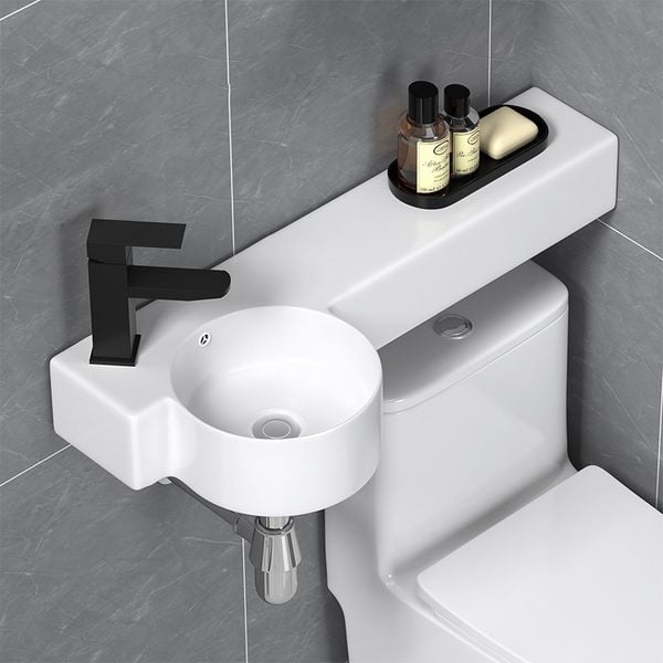 Chậu lavabo liền bàn nhỏ B785