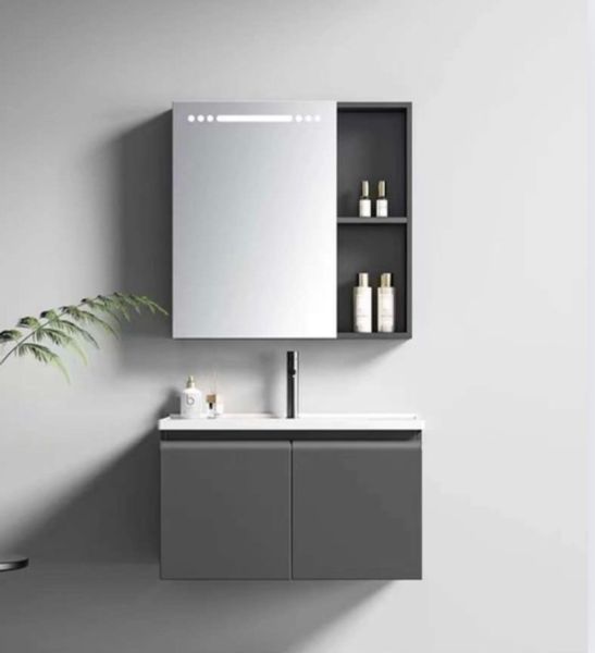 Tủ chậu lavabo inox mỏng 80cm BR700