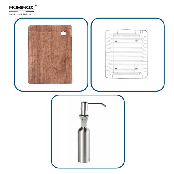 Chậu rửa bát 2 hố Lumia  NJ507D