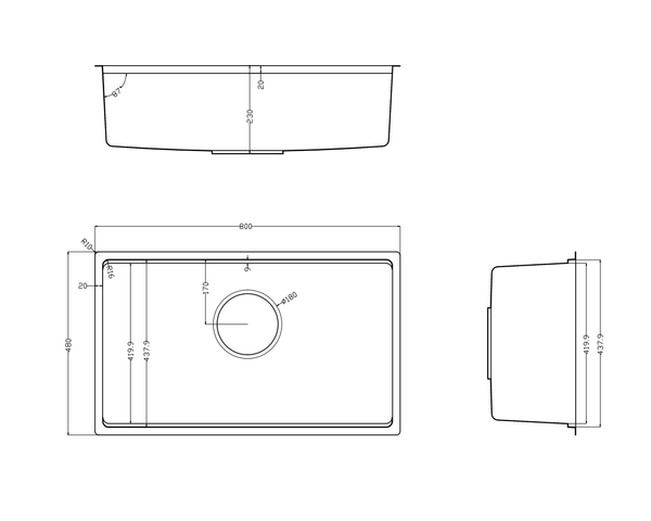 Chậu rửa bát 1 hố rosa NN974DT