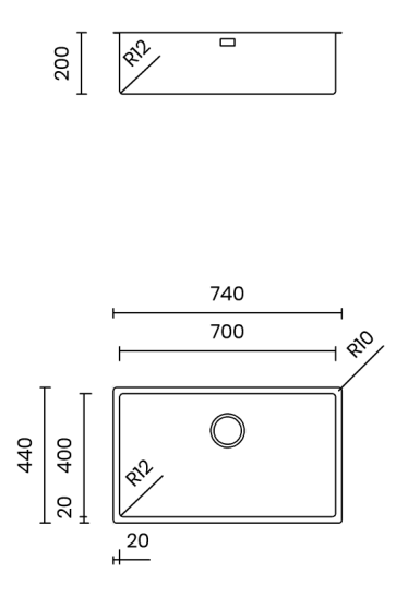 Chậu rửa bát durix NT622N