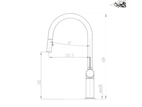Vòi rửa bát rút dây Paul Schmill PA336K