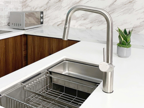 Vòi rửa bát rút dây Paul Schmitt PA321KB