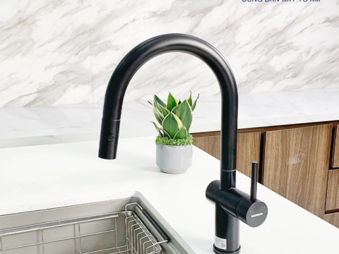 Vòi rửa bát rút dây Paul Schmitt PA322KB