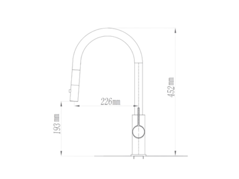 Vòi rửa bát rút dây Paul Schmitt PA324KBN