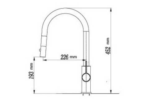 Vòi rửa bát rút dây Paul Schmitt PA324KCB