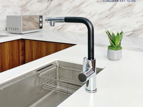 Vòi rửa bát rút dây Paul Schmitt PA325KCBQ