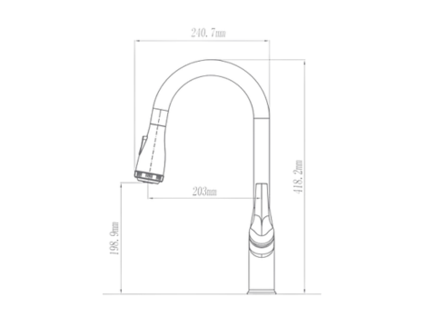 Vòi rửa bát rút dâyPaul Schmitt PA332KB