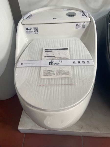 Bồn cầu liền khối cao cấp LK777 sứ trắng – Xả xoáy mạnh, tiết kiệm nước