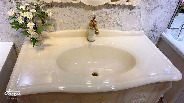 Tủ chậu lavabo rửa mặt đá ngọc AM9 1m200x480