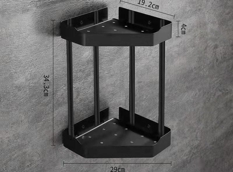 Kệ góc đen nhám 2 tầng K07B