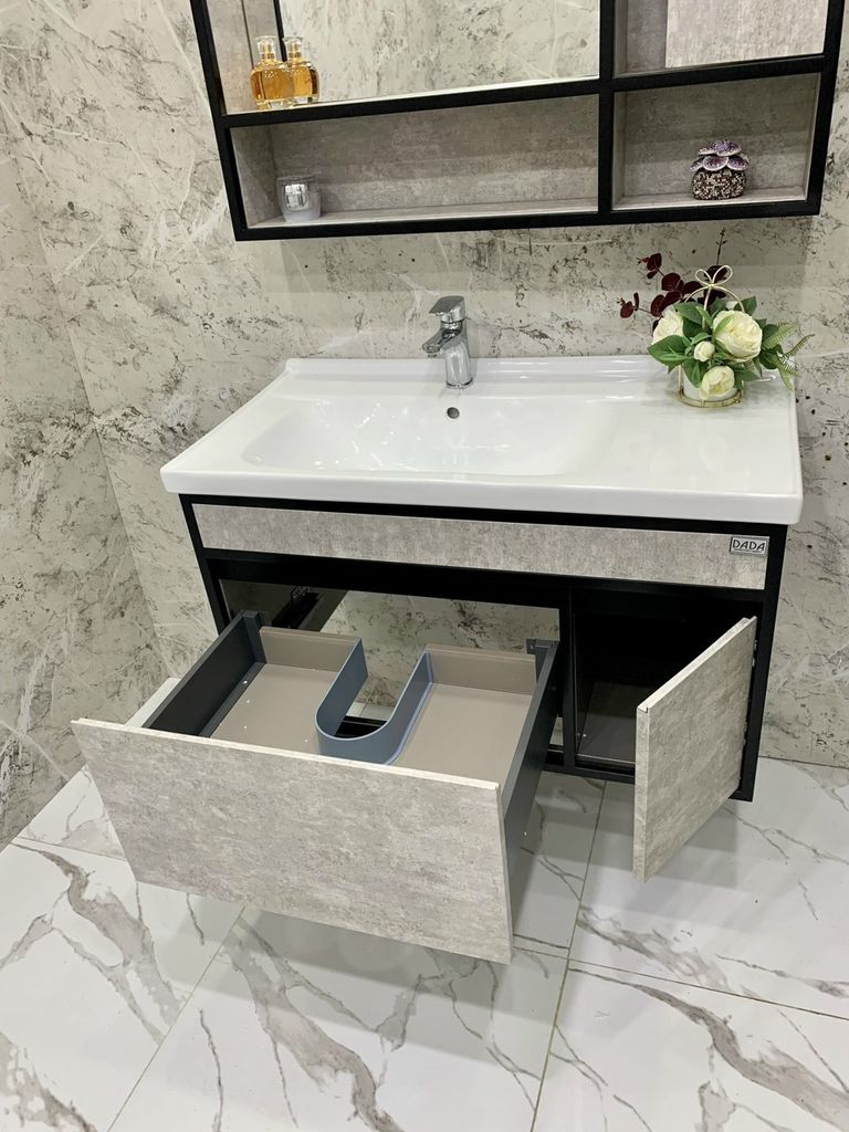 Tủ chậu lavabo rửa mặt Inox 304 8724 900x480