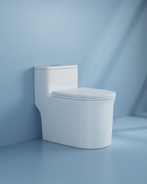 Bệt liền khối LK-138 sứ trắng – Xả xoáy mạnh, tiết kiệm nước