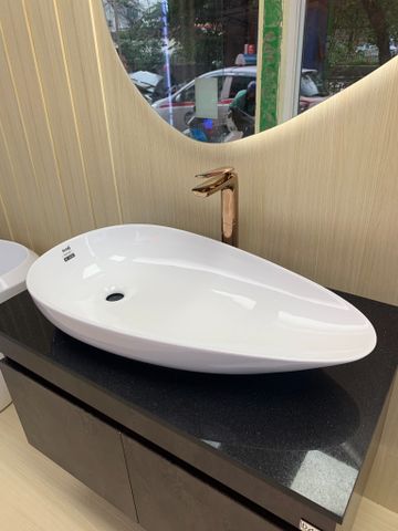 Chậu lavabo rửa mặt phi thuyền BR 8008N