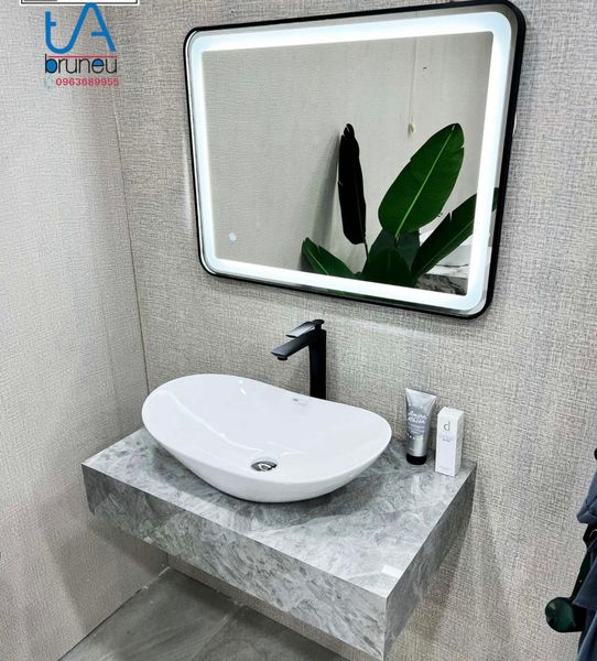 Bộ bàn đá lavabo đủ bộ BR 852-80