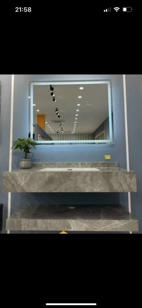 Bộ bàn đá lavabo nhập khẩu và chậu âm tràn viền BR 635-80