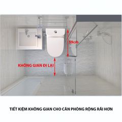 Bệt vệ sinh liền khối dáng ngắn KB 147