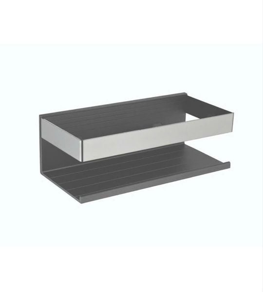 Kệ thang cao cấp inox 304 EC-4074-1 – 2 tầng, treo tường, chống gỉ