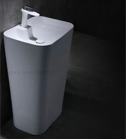 Trụ lavabo liền chân chữ nhật vát BR 378