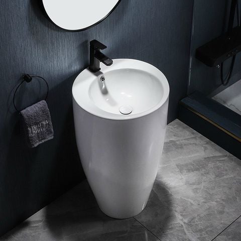 Chậu Lavabo rửa mặt lăng trụ đứng LV133