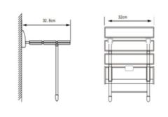 Ghế tắm treo tường có chân GN A-02