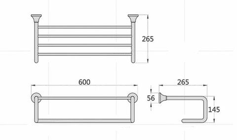 Vắt khăn giàn đồng cổ CL89003