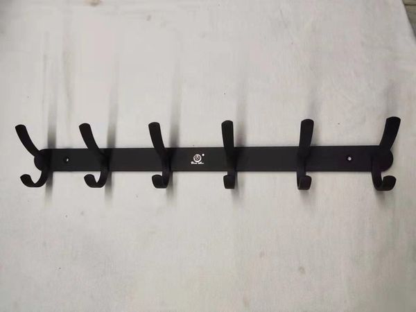 Móc treo áo màu đen 6 tai CL19