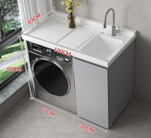 Tủ giặt sấy Inox 1m BRG-1000