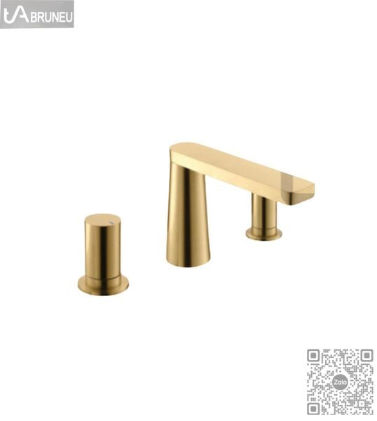 Vòi lavabo vàng 3 lỗ cao cấp H-8600VG-3