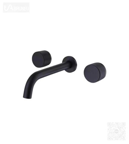 Vòi lavabo âm tường có chỉnh nhiệt độ màu đen H-VT200B1